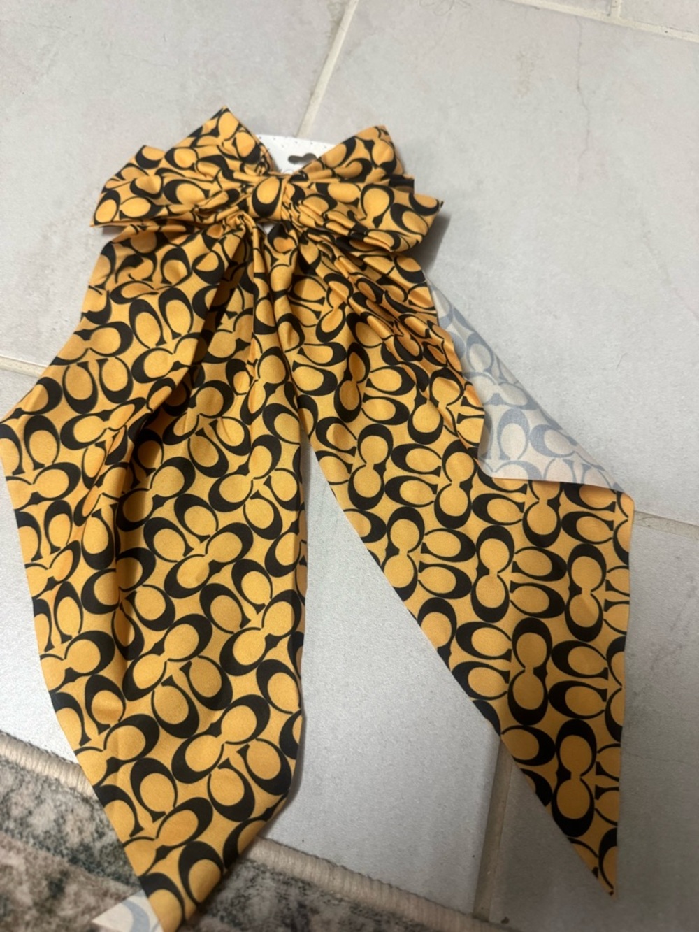 Black & gold Bow hair clip or decorate bag